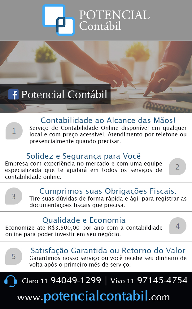 Potencial Contbil - Contabilidade Online em So Bernardo do Campo, Jardim do Mar