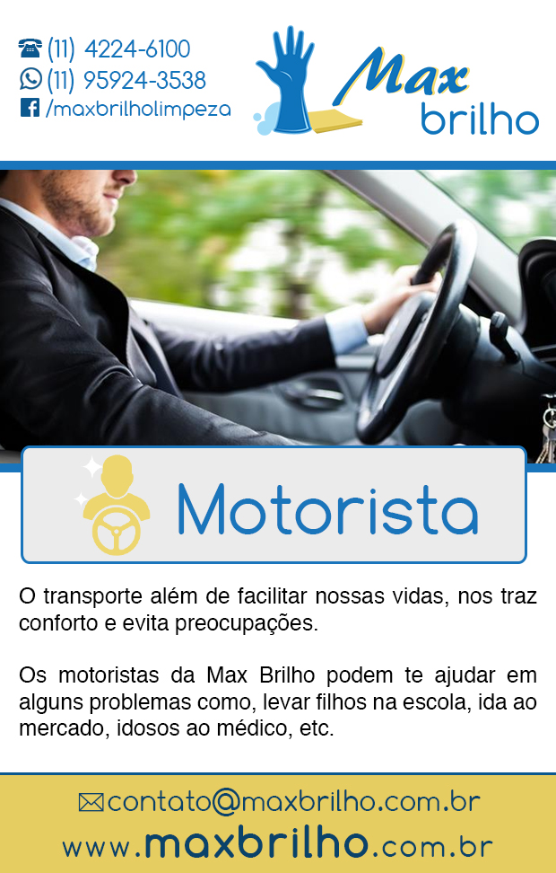Max Brilho - Motorista Particular em Diadema, Serraria