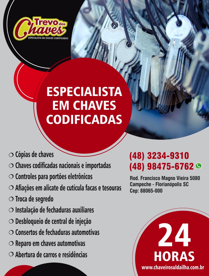 Chave codificada no Campeche, Sul da Ilha, Florianpolis, Chaveiro, Afiao Facas