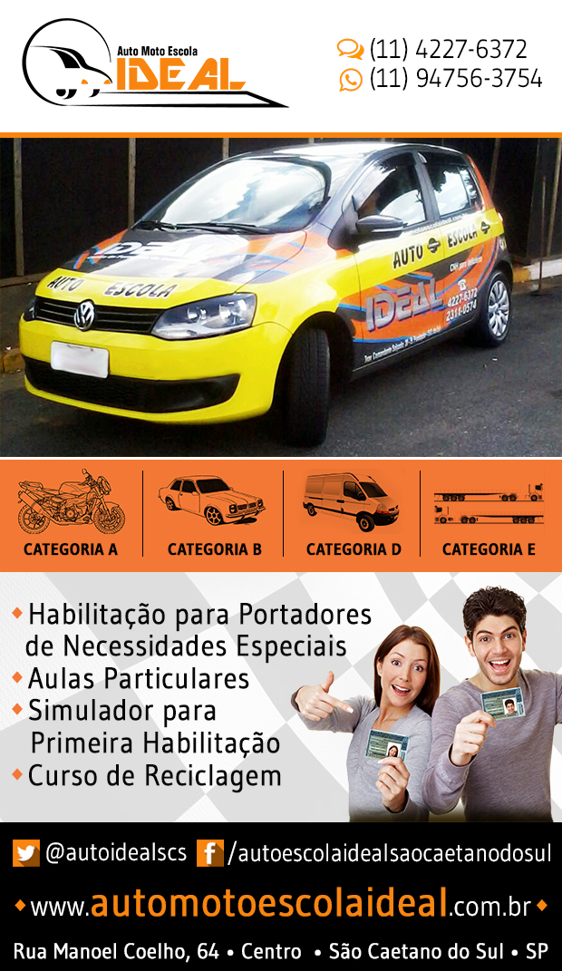 Auto Moto Escola Ideal - Treinamento para habilitados em So Caetano do Sul, Fundao