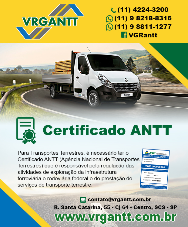 VGRantt - Certificado ANTT em So Caetano do Sul