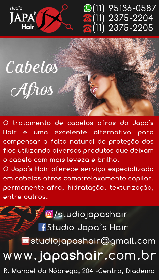 Studio Japa's Hair - Cabelo Afro em Diadema, Piraporinha
